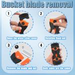 Heavy Duty Oven Cleaner Brush Set for Tough Grime