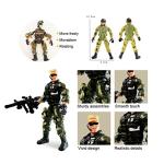 Army Men Action Figures Playset for Boys 4-7