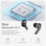 Bluetooth 5.4 Wireless Earbuds with Noise Cancellation
