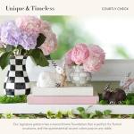 MACKENZIE-CHILDS Tall Black-and-White Enamel Vase