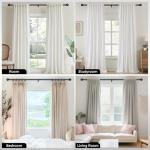 Adjustable Black Curtain Rods 48 to 84 Inches