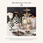 MACKENZIE-CHILDS Tall Black-and-White Enamel Vase