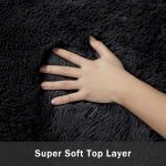 Ultra Soft 8x10 Black Shag Area Rug