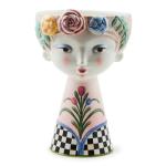 MACKENZIE-CHILDS Rosy Meadow Tall Ceramic Vase