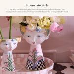 MACKENZIE-CHILDS Rosy Meadow Tall Ceramic Vase