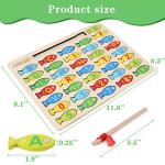 Magnetic Wooden Fishing Game Toy for Kids