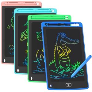 4 Pack Colorful LCD Writing Tablets for Kids