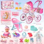 Baby Doll Stroller Toy Set with Accessories