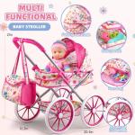 Baby Doll Stroller Toy Set with Accessories