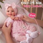 Cute 17-Inch Reborn Baby Doll with Accessories