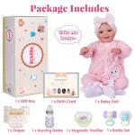 Cute 17-Inch Reborn Baby Doll with Accessories