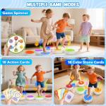 Rainbow Light Up Stepping Stones - 6 Pack