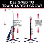 Kids Adjustable Batting Tee - 2-in-1 Design