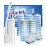 Disposable Toilet Brush System with 50 Refill Pads