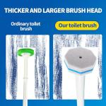 Disposable Toilet Brush System with 50 Refill Pads