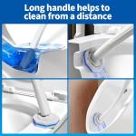 Disposable Toilet Brush System with 50 Refill Pads