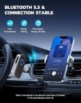 COMSOON Bluetooth Car Adapter with Noise Cancelling