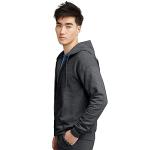 Hanes Men's EcoSmart Fleece Full-Zip Hoodie, Charcoal