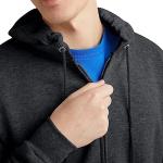 Hanes Men's EcoSmart Fleece Full-Zip Hoodie, Charcoal