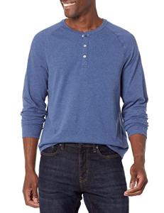 Men's Amazon Essentials Long Sleeve Henley Shirt
