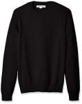 Amazon Essentials Men's Black Cotton Crewneck Sweater