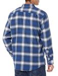 Men's Long-Sleeve Flannel Shirt, Blue Plaid