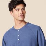 Men's Amazon Essentials Long Sleeve Henley Shirt