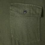 Men's Long-Sleeve Flannel Shirt, Olive Heather