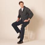 Men's Classic-Fit Expandable Waist Dress Pants, Black