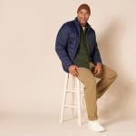 Men's Long-Sleeve Flannel Shirt, Olive Heather