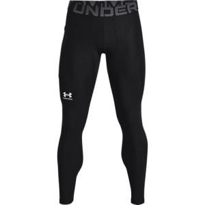 Under Armour Men's HeatGear Leggings, Black/Gray, Large