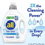 All Free Clear Liquid Laundry Detergent, 82.5oz
