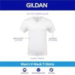 Gildan Men's V-neck T-shirts 5-Pack, Large