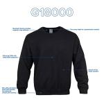 Men's Heavy Blend Crewneck Sweatshirt - Black