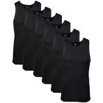 Gildan Men's Black Tank Tops, 6-Pack, Large
