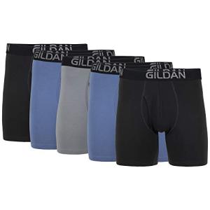 Gildan Men's Cotton Stretch Boxer Briefs 5-Pack