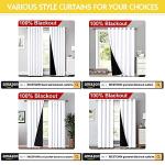 NICETOWN 100% Blackout Curtains for Kitchen/Bedroom