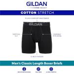 Gildan Men's Cotton Stretch Boxer Briefs 5-Pack