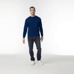 Gildan Men's Ultra Cotton Long Sleeve T-Shirt, Navy 2-Pack