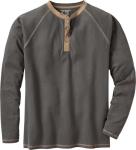 Legendary Whitetails Men's Cotton Henley Shirt, Charcoal