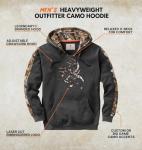 Legendary Whitetails Men's Camo Pullover Hoodie, XL