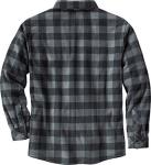 Men's Graphite Plaid Fleece Button-Up Shirt