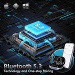 Wireless Bluetooth Earbuds with 80H Playtime - Black