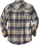 Men's 100% Cotton Flannel Shirt - Shale Plaid