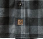 Men's Graphite Plaid Fleece Button-Up Shirt