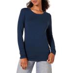 Women's Long-Sleeve Crewneck T-Shirt, Navy, X-Large