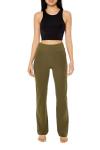 Forever 21 Olivine Mid-Rise Flare Leggings Large