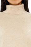 Forever 21 Glitter Knit Turtleneck Sweater - Beige