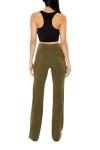Forever 21 Olivine Mid-Rise Flare Leggings Large