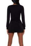 Forever 21 Women's Black Cutout Gem Sweater
